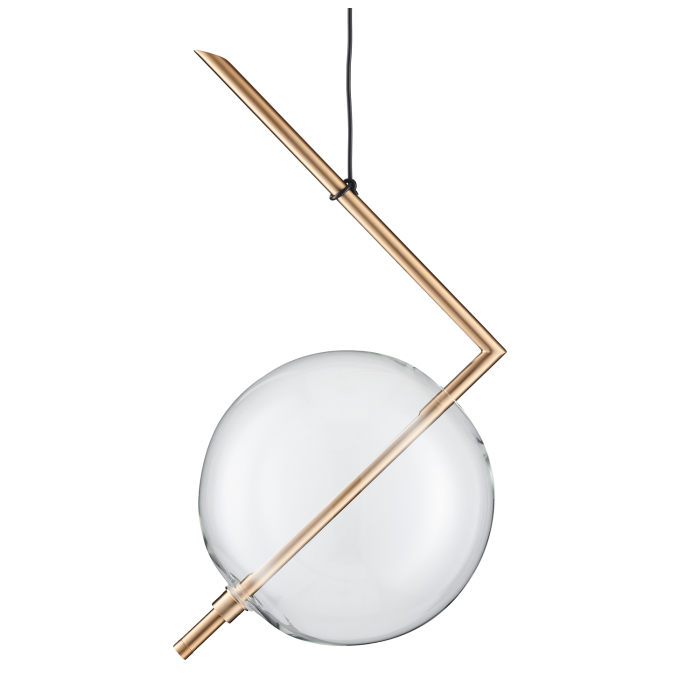 Step into Design Lampa wisząca AMORE- 1 złota 24cm