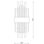 Step into Design Lampa ścienna MIRACOLO złota 50cm