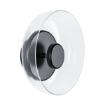 Step into Design Lampa ścienna DISCO LED czarna 23cm