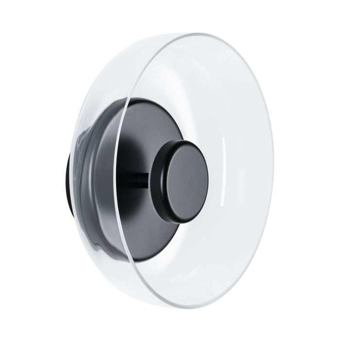 Step into Design Lampa ścienna DISCO LED czarna 23cm