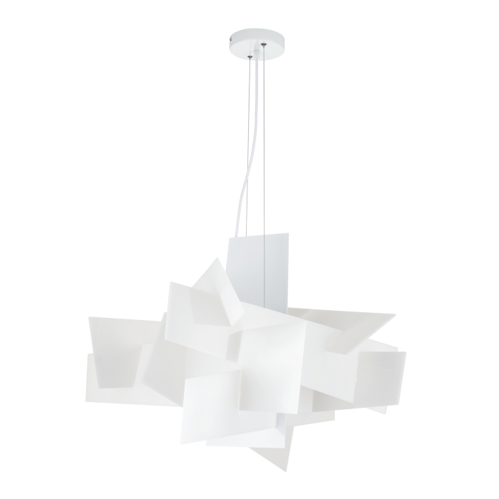 Step into Design Lampa wisząca FAME biała 65cm