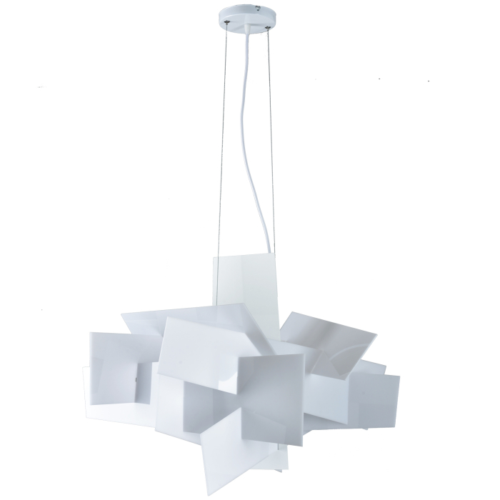 Step into Design Lampa wisząca FAME biała 65cm