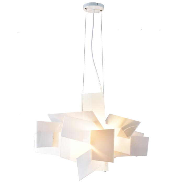 Step into Design Lampa wisząca FAME biała 65cm