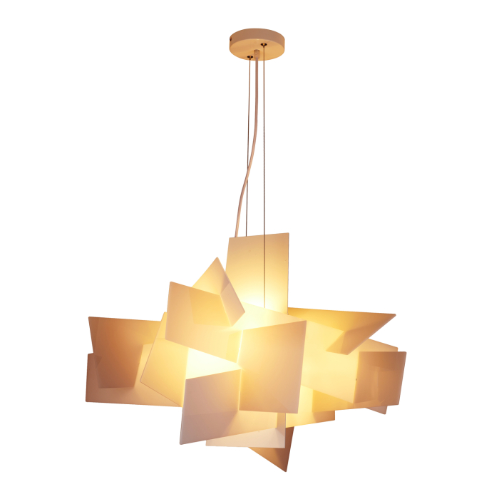 Step into Design Lampa wisząca FAME biała 65cm