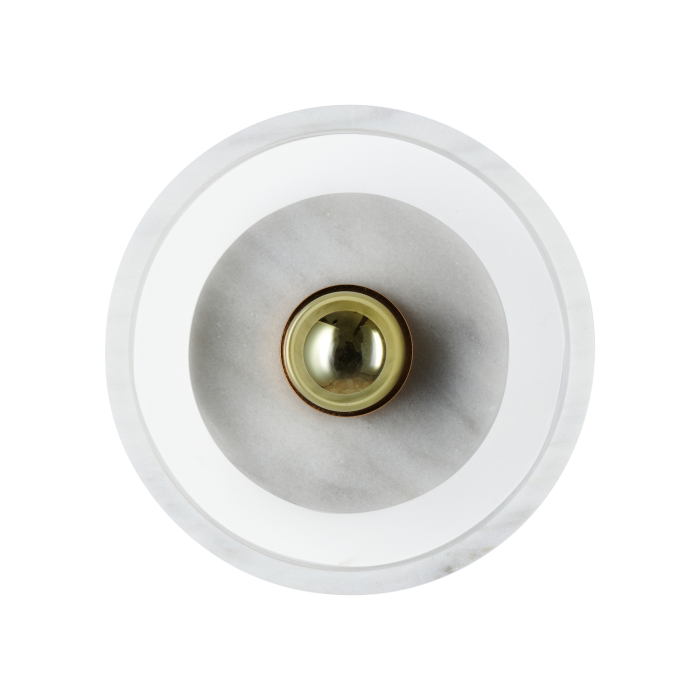 Step into Design Lampa ścienna UNIVERSO marmurowo złota 18cm