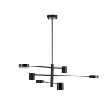 Step into Design Lampa wisząca CLEX - 6P LED czarna 100cm