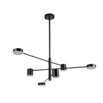 Step into Design Lampa wisząca CLEX - 6P LED czarna 100cm