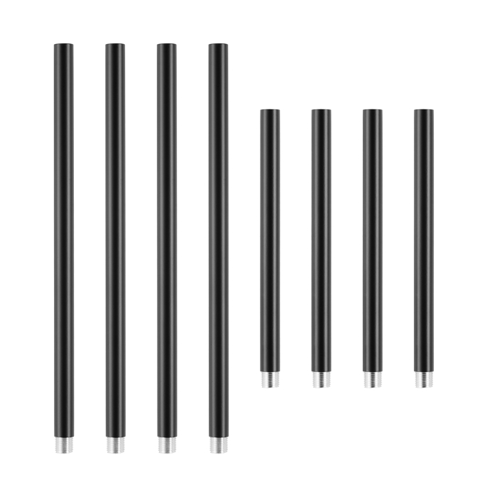 Step into Design Lampa wisząca CLEX - 6P LED czarna 100cm