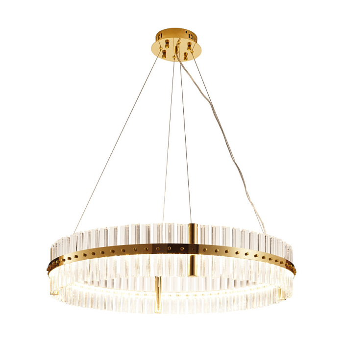 Step into Design Lampa wisząca AURA LED złota 85cm