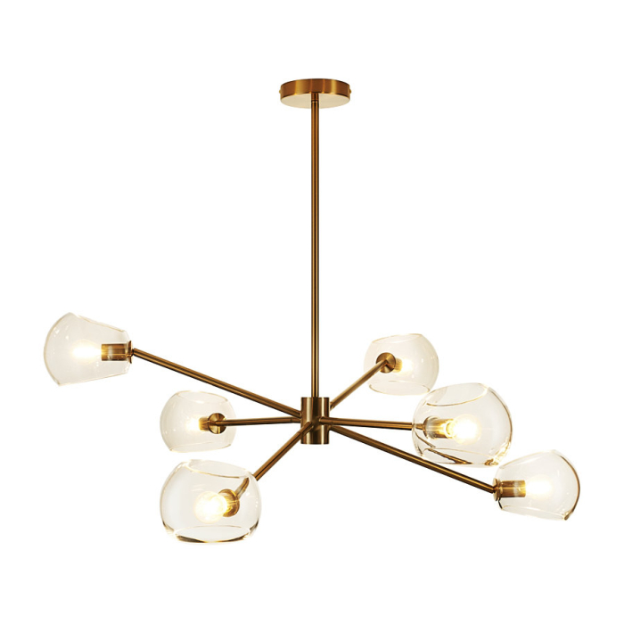Step into Design Lampa wisząca COSMIC-6 złota 75cm