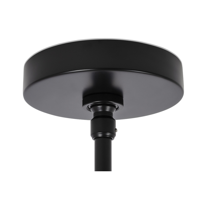 King Home Lampa wisząca PLANETARIO 10 czarna - klosze dymione (MD10230-10)