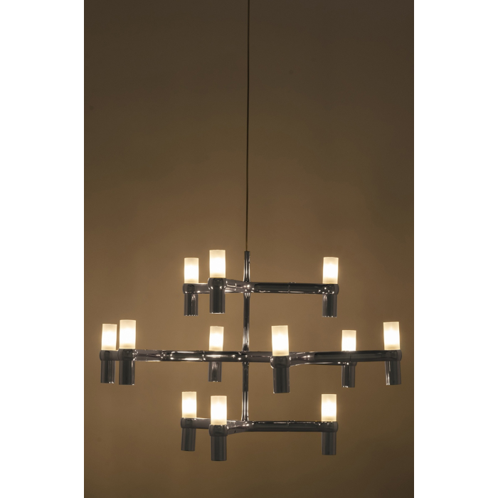 King Home Lampa wisząca ATOMIC chrom (XCP9120-12)