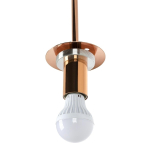 King Home Lampa wisząca FUSION 30 miedziana - akryl (JD8043-30)