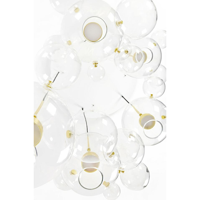 King Home Lampa wisząca CAPRI DISC 5 złota - 300 LED, aluminium, szkło (XCP9148-5A)