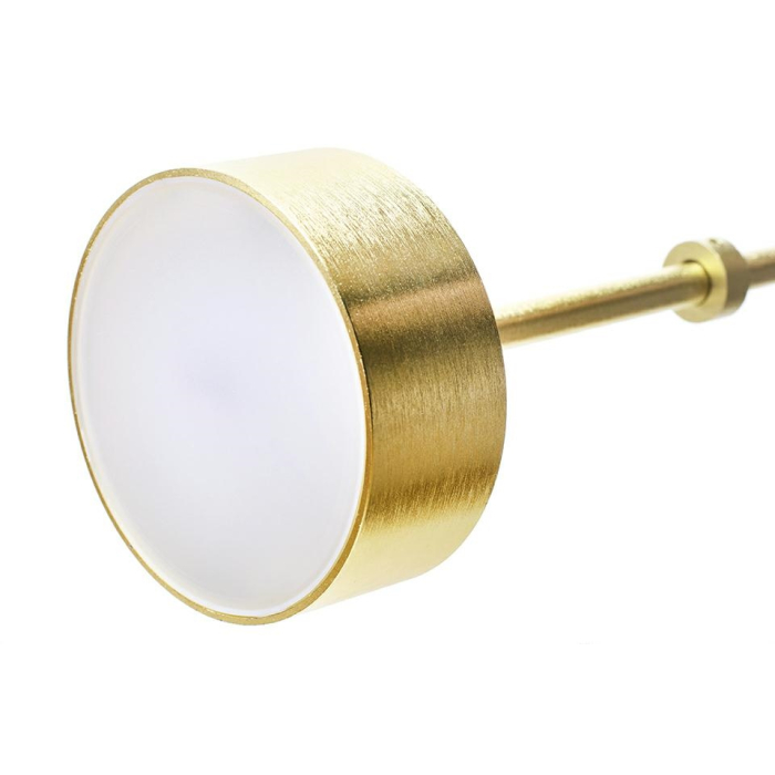 King Home Lampa wisząca CAPRI DISC 5 złota - 300 LED, aluminium, szkło (XCP9148-5A)