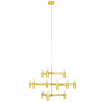 King Home Lampa wisząca ATOMIC złota (XCP9120-12.GOLD)