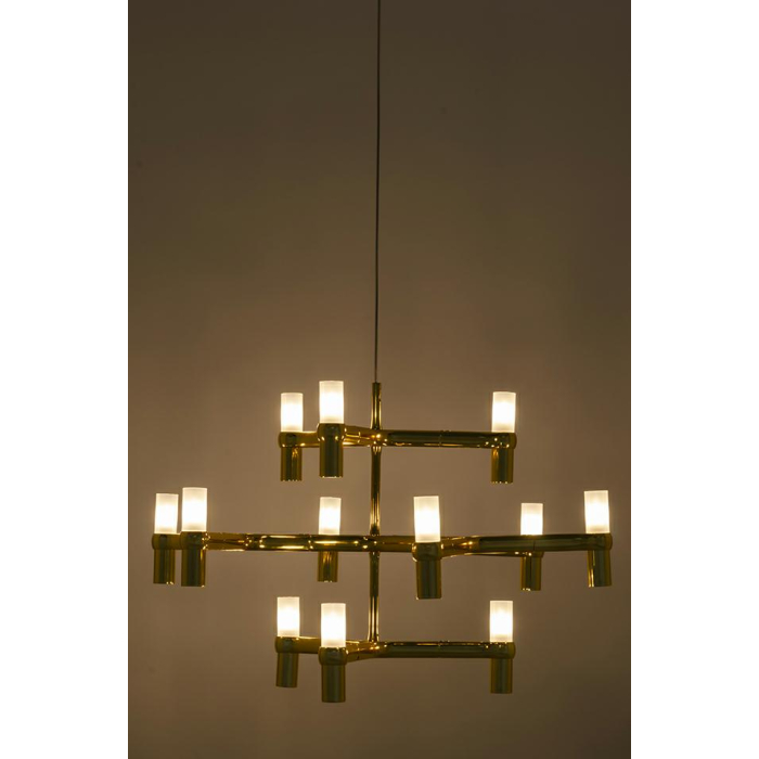 King Home Lampa wisząca ATOMIC złota (XCP9120-12.GOLD)