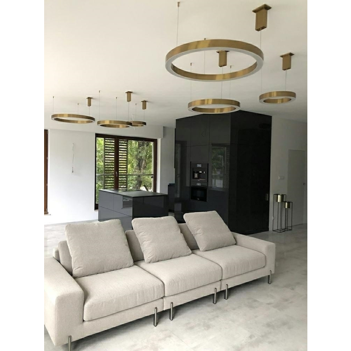King Home Lampa wisząca RING 100 złota - LED, stal (JD8169-100)