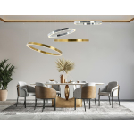 King Home Lampa wisząca RING 100 złota - LED, stal (JD8169-100)