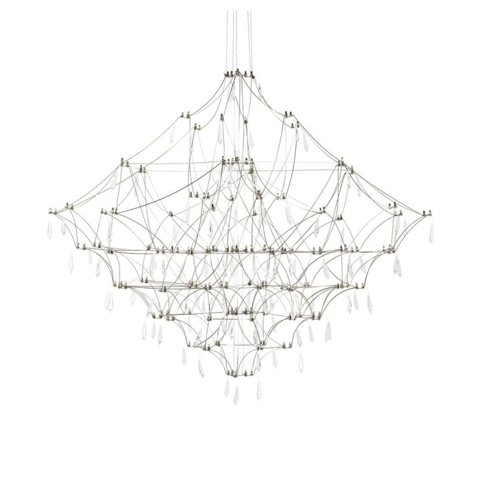 King Home Lampa wisząca CONSTELATION 100 - LED, stal szczotkowana (MD8186-1000)