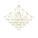 King Home Lampa wisząca CONSTELATION 100 GOLD - LED, stal szczotkowana (MD8186-1000.GOLD)