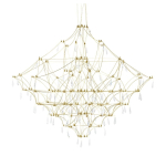 King Home Lampa wisząca CONSTELATION 120 GOLD - LED, stal szczotkowana (MD8186-1200.GOLD)