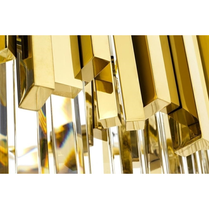 King Home Lampa wisząca IMPERIAL GOLD 60 - stal, kryształ (DW-D5688S.GOLD)