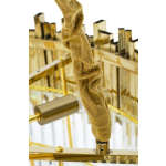 King Home Lampa wisząca IMPERIAL GOLD 60 - stal, kryształ (DW-D5688S.GOLD)