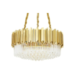 King Home Lampa wisząca IMPERIAL GOLD 80 - stal, kryształ (DW-D5688M.GOLD)