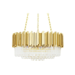 King Home Lampa wisząca IMPERIAL GOLD 80 - stal, kryształ (DW-D5688M.GOLD)
