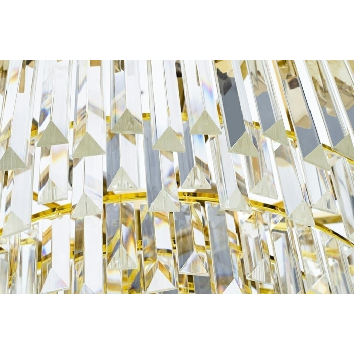King Home Lampa wisząca IMPERIAL GOLD 80 - stal, kryształ (DW-D5688M.GOLD)