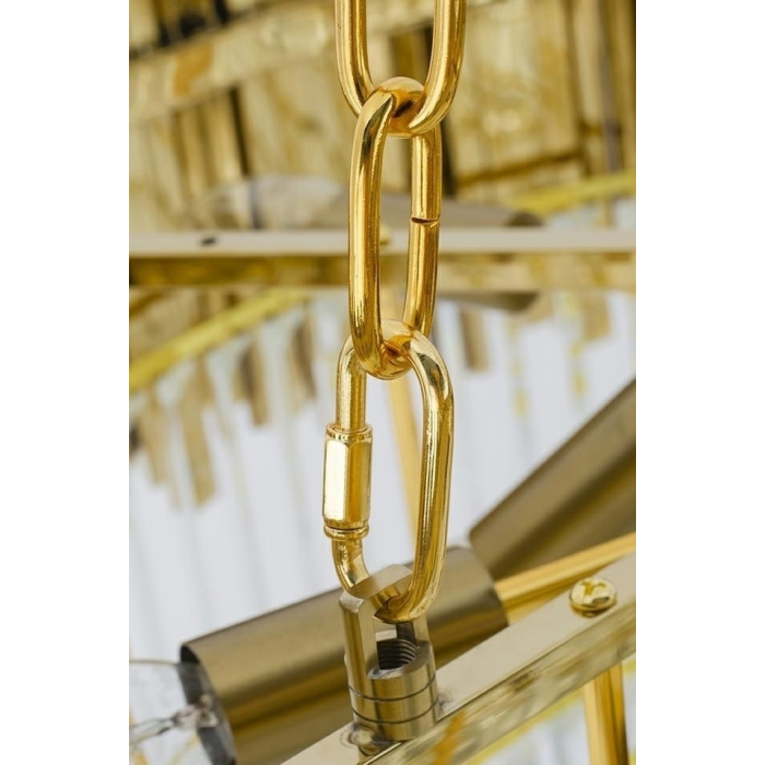 King Home Lampa wisząca IMPERIAL GOLD 80 - stal, kryształ (DW-D5688M.GOLD)