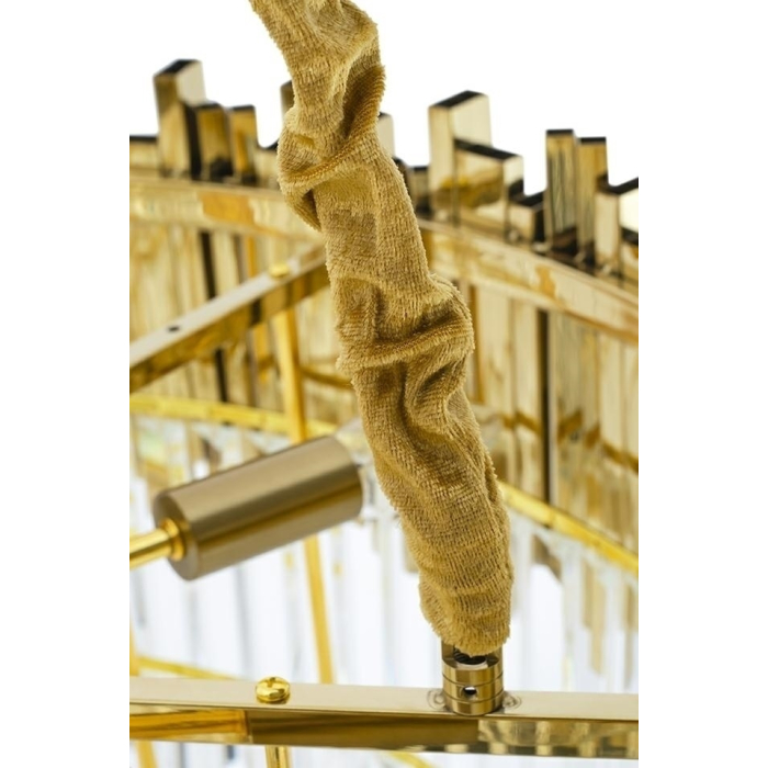 King Home Lampa wisząca IMPERIAL GOLD 80 - stal, kryształ (DW-D5688M.GOLD)