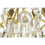 King Home Lampa wisząca IMPERIAL GOLD 80 - stal, kryształ (DW-D5688M.GOLD)
