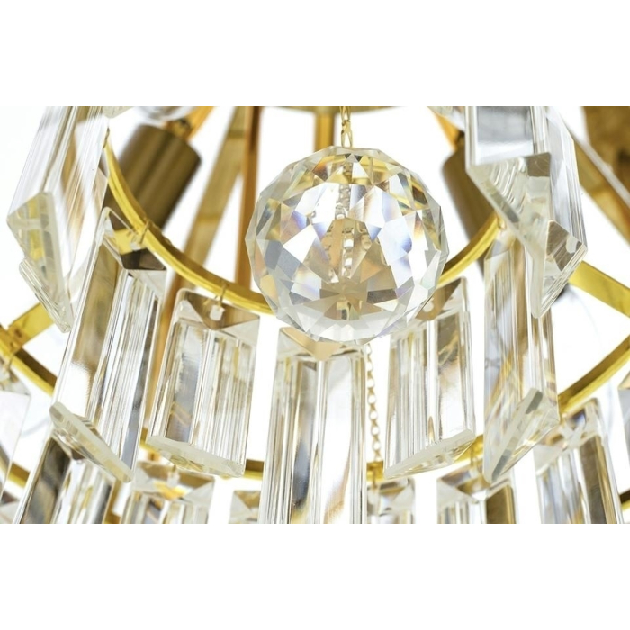 King Home Lampa wisząca IMPERIAL GOLD 80 - stal, kryształ (DW-D5688M.GOLD)