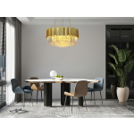 King Home Lampa wisząca IMPERIAL GOLD 80 - stal, kryształ (DW-D5688M.GOLD)