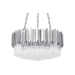 King Home Lampa wisząca IMPERIAL SILVER 80 - stal, kryształ (DW-D5688M.SILVER)