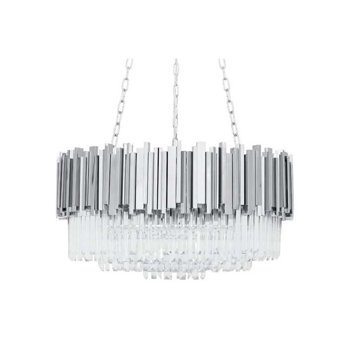 King Home Lampa wisząca IMPERIAL SILVER 80 - stal, kryształ (DW-D5688M.SILVER)