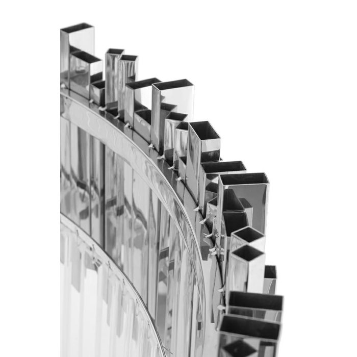 King Home Lampa wisząca IMPERIAL SILVER 80 - stal, kryształ (DW-D5688M.SILVER)