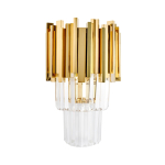 King Home Lampa ścienna IMPERIAL WALL GOLD - stal, kryształ (DW-B5688S.WALLGOLD)