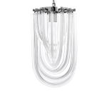 King Home Lampa wisząca MURANO S chrom - szkło, metal (JD9607-S.CHROM)