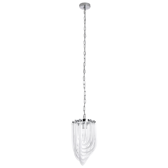 King Home Lampa wisząca MURANO S chrom - szkło, metal (JD9607-S.CHROM)