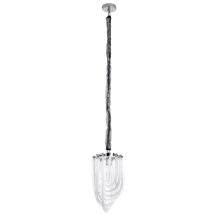 King Home Lampa wisząca MURANO S chrom - szkło, metal (JD9607-S.CHROM)