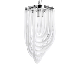 King Home Lampa wisząca MURANO S chrom - szkło, metal (JD9607-S.CHROM)