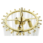 King Home Lampa wisząca MURANO L złota - szkło, metal (JD9607-L.GOLD)