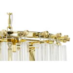 King Home Lampa wisząca MURANO L złota - szkło, metal (JD9607-L.GOLD)