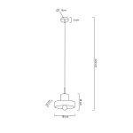 Moosee MOOSEE lampa wisząca ARCO 20 marmur (MSE010100132)