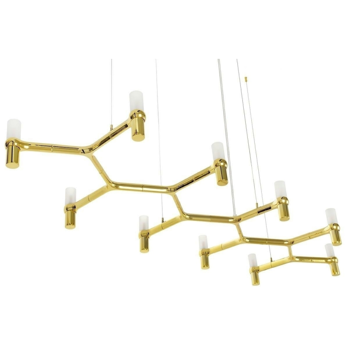 King Home Lampa wisząca ATOMIC LONG złota (DW-d1005-10C.GOLD)