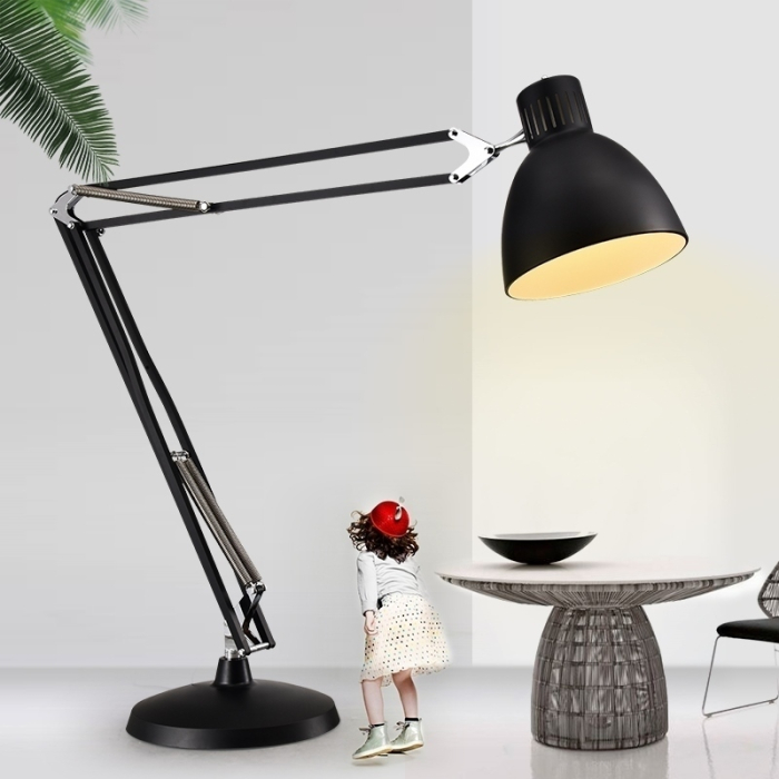 King Home Lampa podłogowa GIGANT czarna - metal (JL60211F.BLACK)