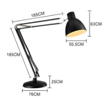 King Home Lampa podłogowa GIGANT czarna - metal (JL60211F.BLACK)